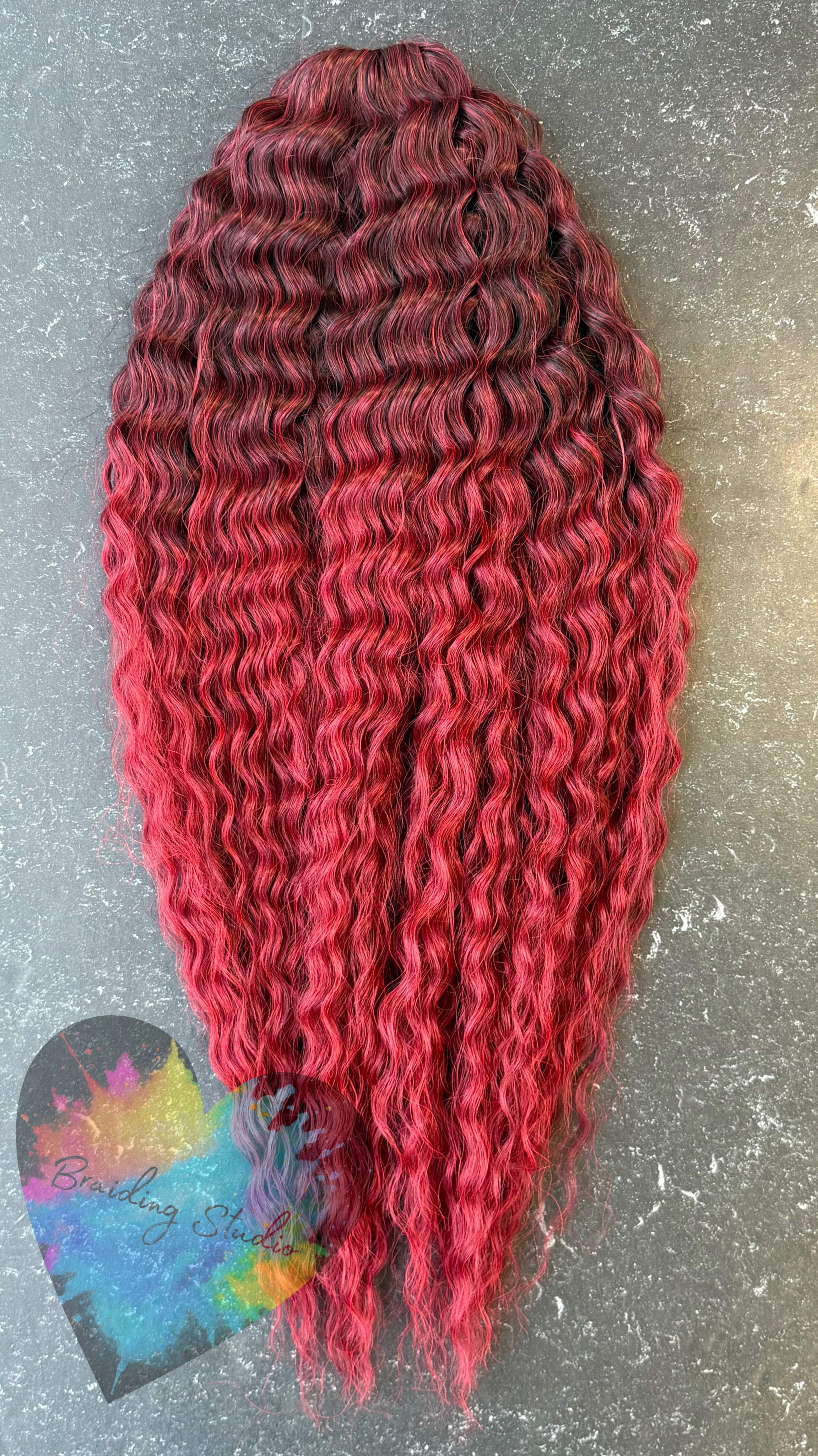 Ariel 300 Gram 55 cm : Mørkerød - Ombre