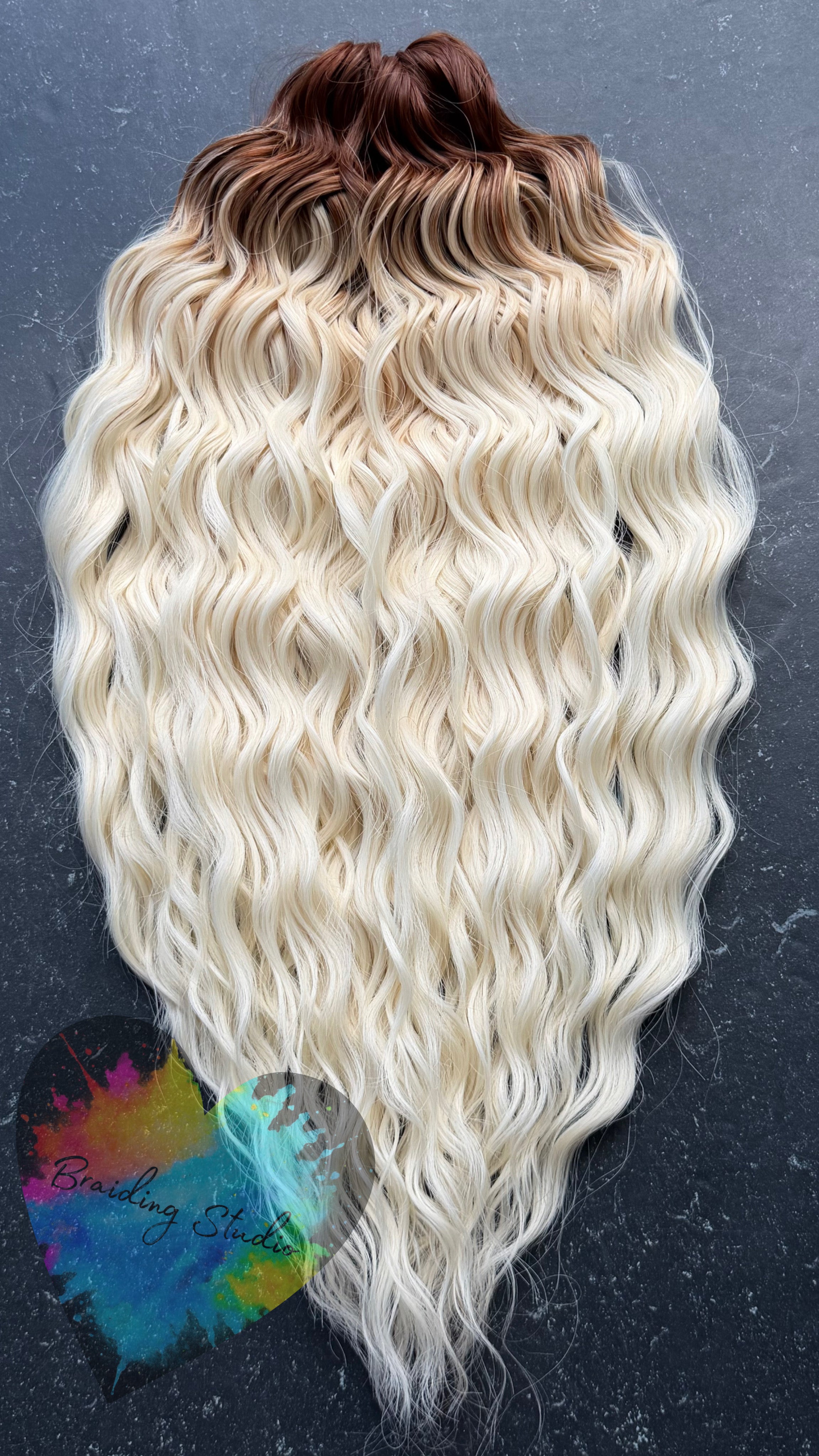 Kate 300 Gram 60 cm - Lys blond m. mørk bund