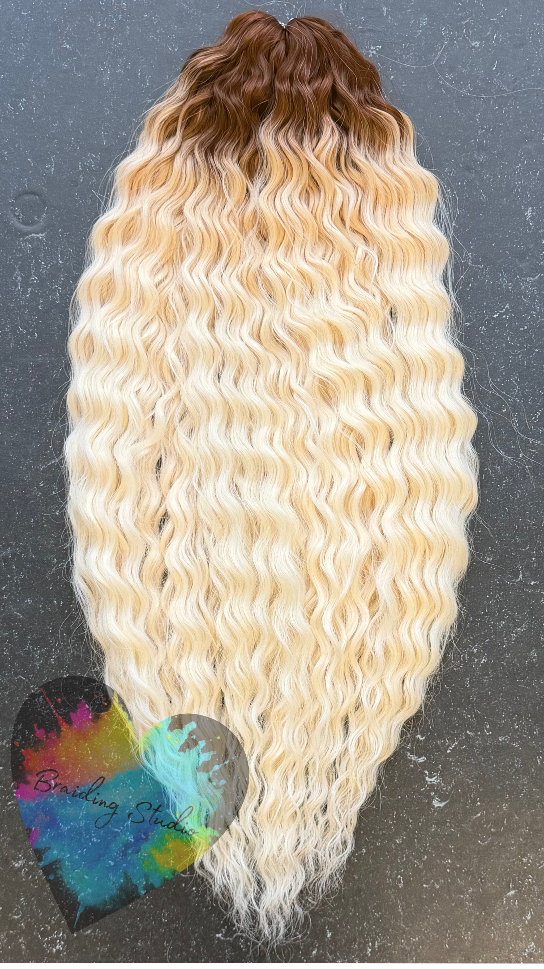 Ariel 300 Gram 55 cm : Lys blond m. mørk bund